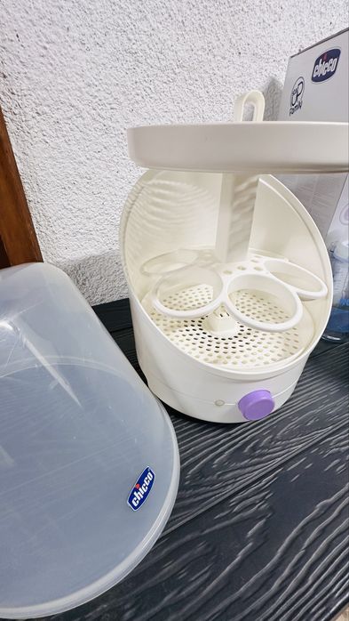 Електрически стерилизатор + дозатор за мляко + стъклени шишета