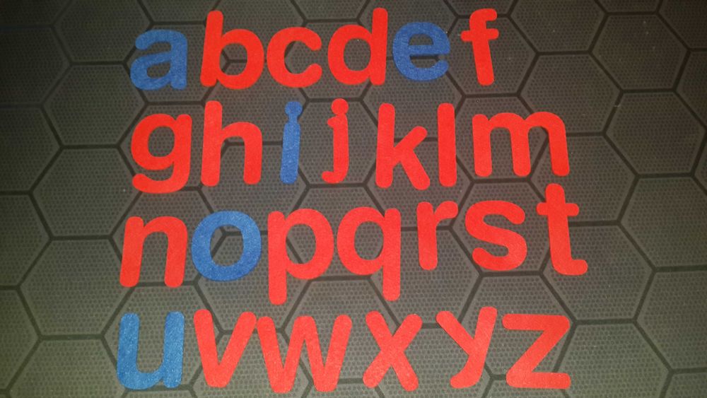 Английский алфавит из фетра.
