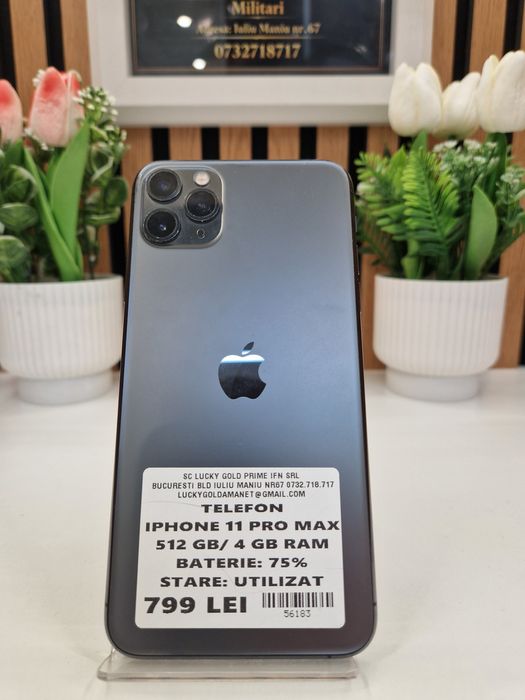 Iphone 11 Pro Max 512GB / 4GB RAM 75% Baterie Garantie! #56183