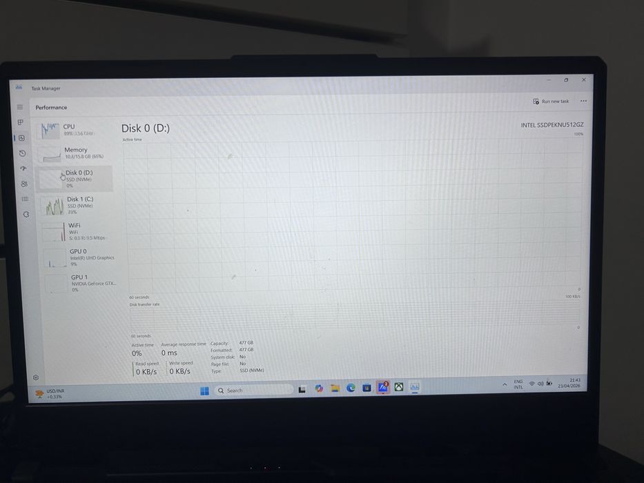 Laptop Gaming ASUS TUF F15 (FX506) i7 / 16GB / GTX 1650 / SSD