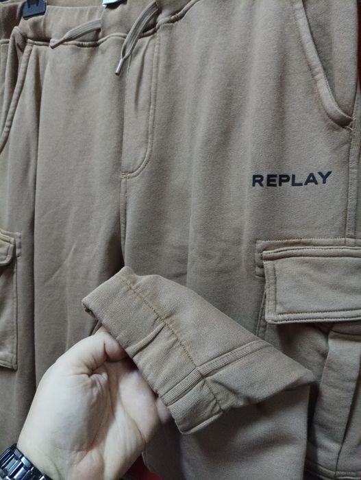 Оригинално долнище Replay L , XL , XXL ново мъжко памучно анцуг реплей