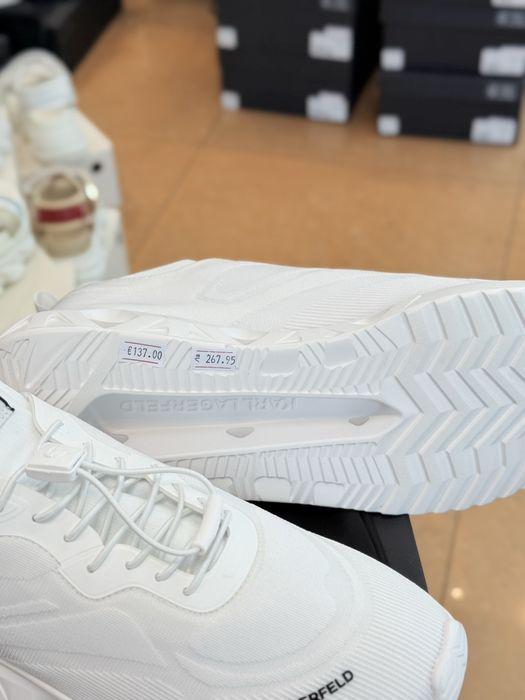 Мъжки маратонки KARL LAGERFELD – Оригинал – №46 – Бели – 135€