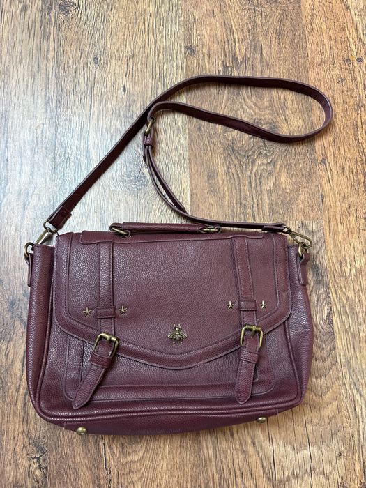 Чанта тип satchel bag, CROPP, цвят бордо