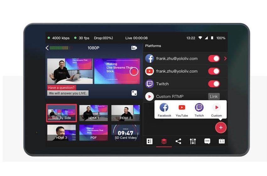 YoloLiv YoloBox Pro Consola de mixare audio-video