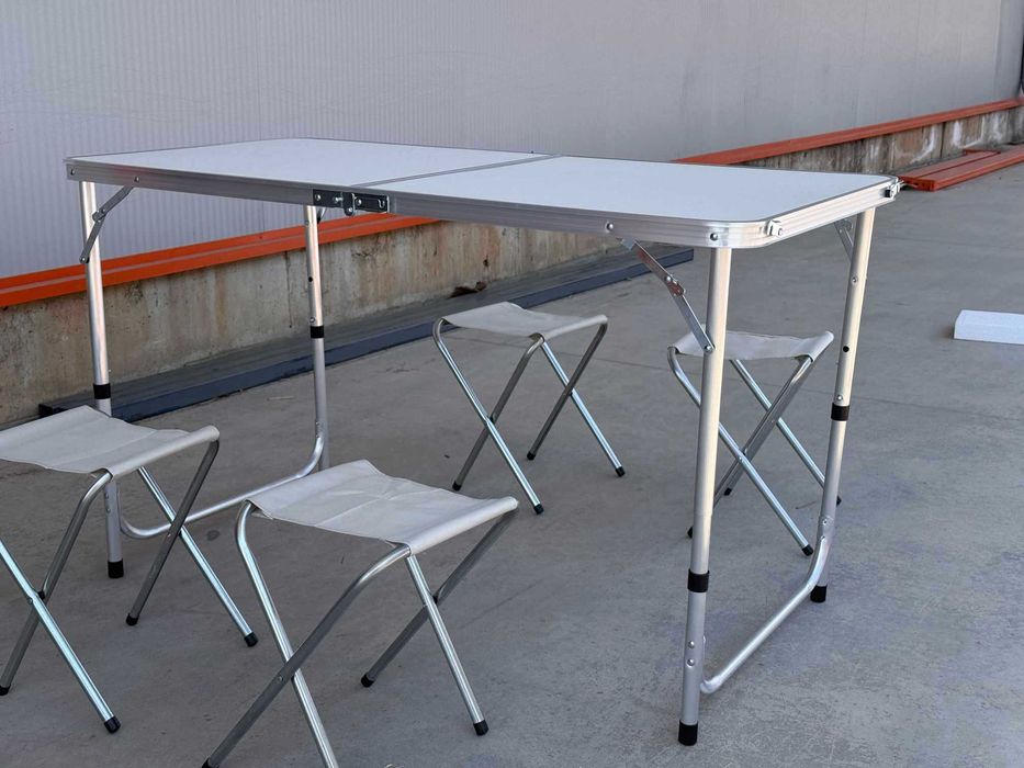 Комплект Сгъваема Маса и Столове Malateс /ТОП ЦЕНА!!! /