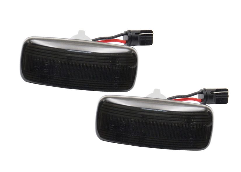 Set lampa semnalizare laterala Audi A2 (8Z), 01.2000-12.2005; A3 (8L), 01.2000-04.2003; A4 (B5/B6), 01.1999-2004; A6 (C5), 05.1997-2005; A8 (D2), 1999-2002; TT (8N), 10.1998-05.2006, dynamic indicator; LED; fumuriu; Tuning