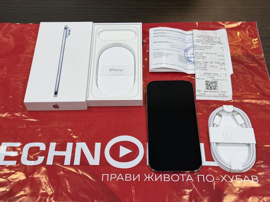 КАТО НОВ 256GB iPhone 17 Air 5G Гаранция Technopolis 2027г. Blue