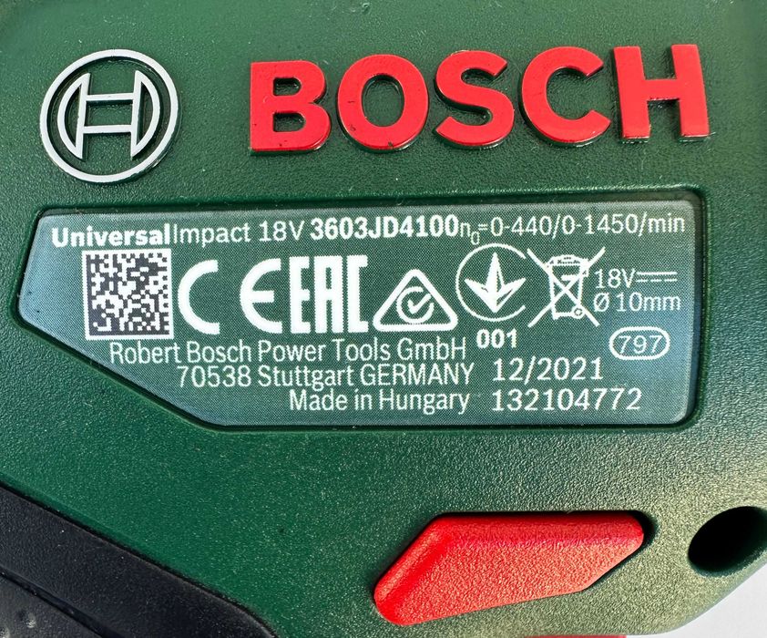 Bosch Universalimpact 18V - Ударен винтоверт като нов!