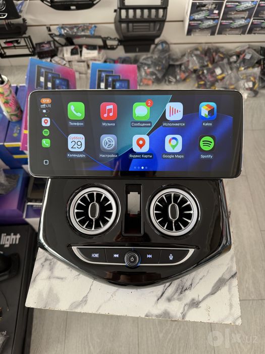 Магнитола 12.8 дюйм 4/64 Спарк учун оригинал 2К янги CarPlay WiFi