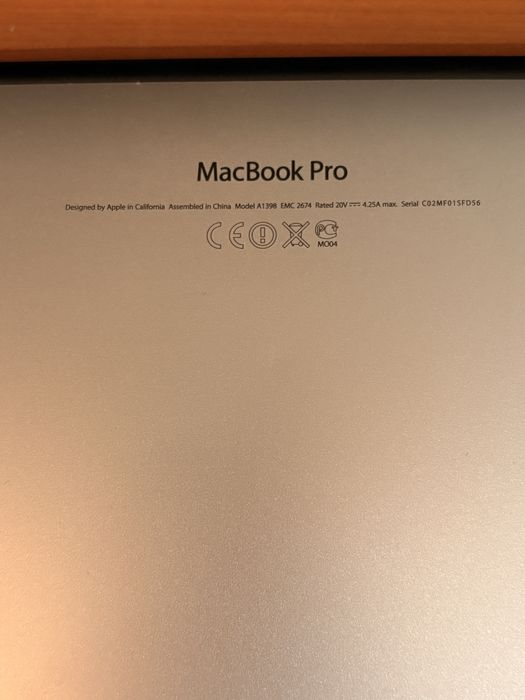 Macbook Pro 2013 15 inch retina display