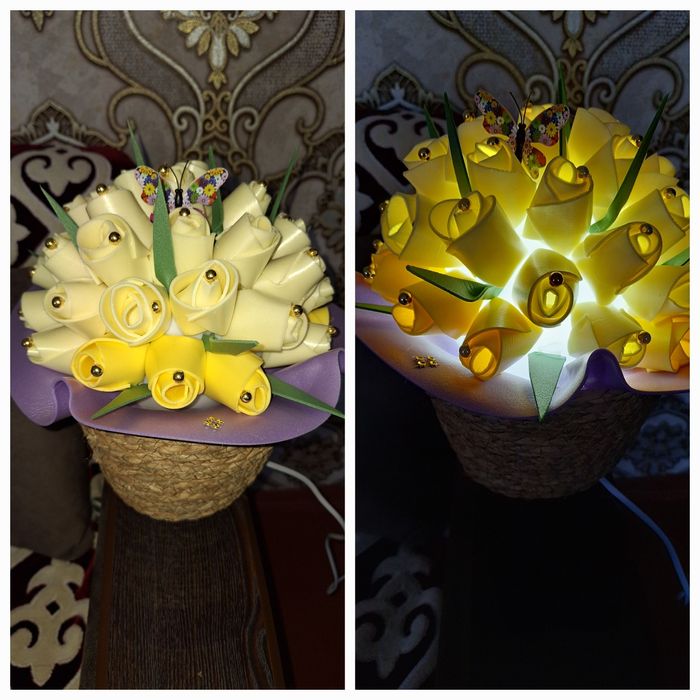 Светильник цветы