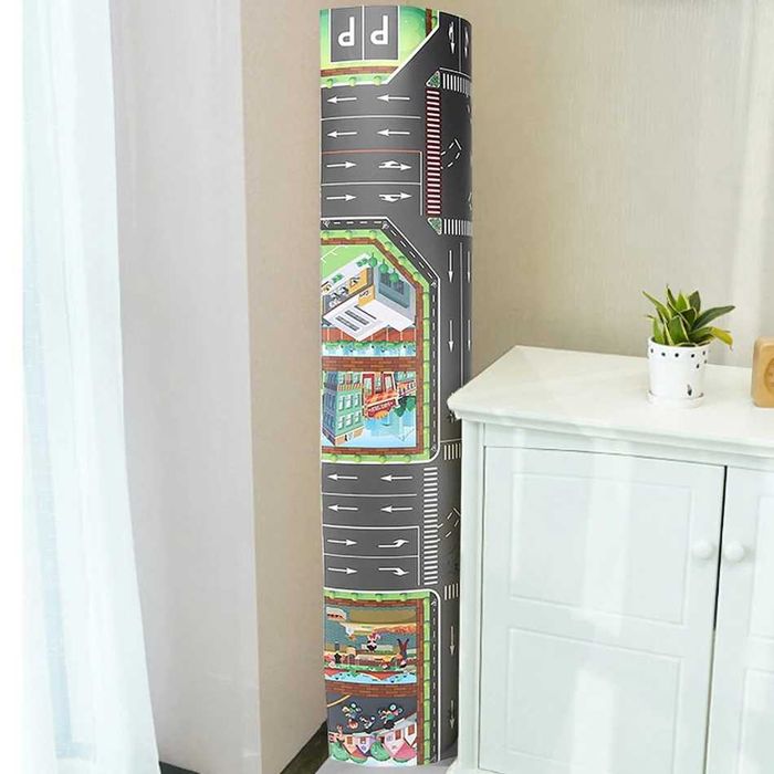 Детскa Постелка Пътна Карта за Игра 130х100см Водоустойчива