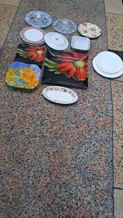 Прочная посуда кухонная тарелки хрусталь