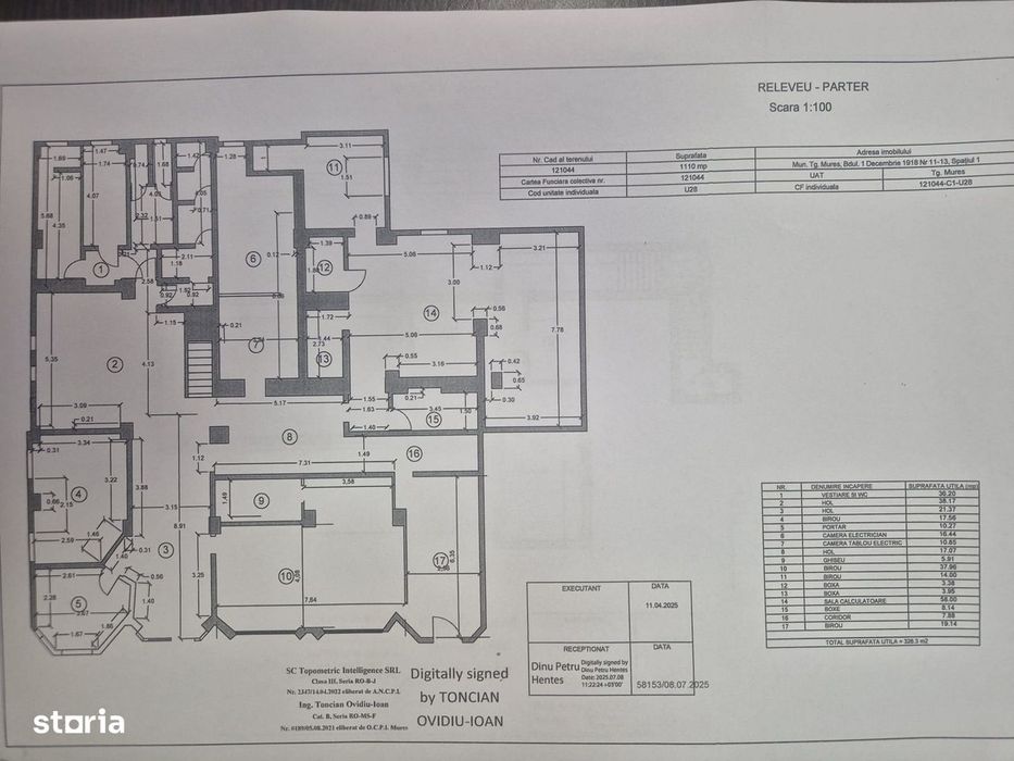Central 445,3 mp utili - Spatiu comercial masiv - Parter cu vitrina si