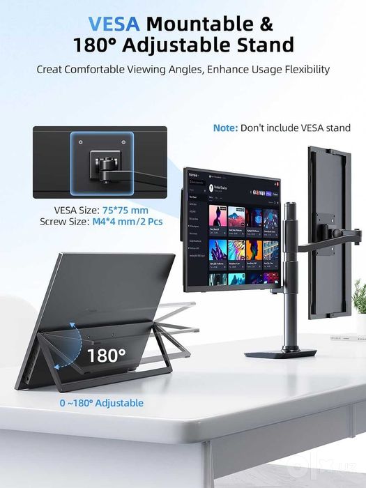 Портативный сенсорный монитор UPERFECT 15.6 FullHD Touchscreen