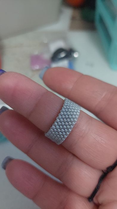 Inel Miyuki cu aur de 8k