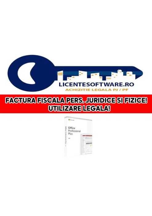 Licenta Office Pro Plus 2021 / 2019 - 100% RETAIL, Legal!
