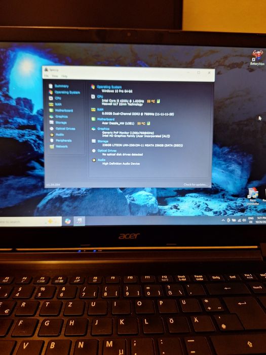 Laptop Acer Aspire V5-573, i5-4200U, 8 GB,  ssd 256 GB,  bateria ok,  15.6 "