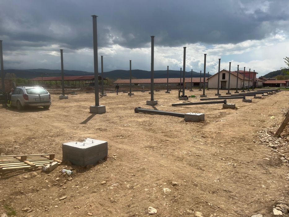 НОВА Метална Конструкция 60м/12м/6м/ на склад/хале/Метални Конструкции