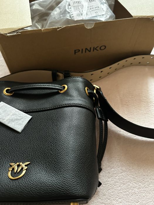 Оригинална чанта Pinko естествена кожа