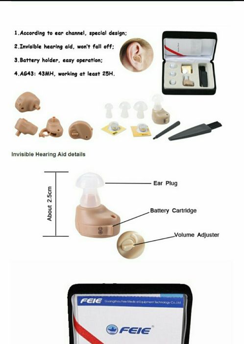 Слуховой аппарат внутри ушной