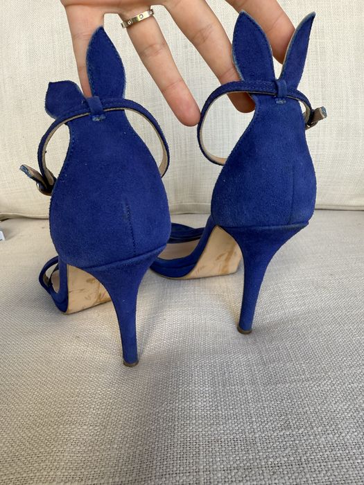 Sandale piele, toc 9 cm - Mourtzi