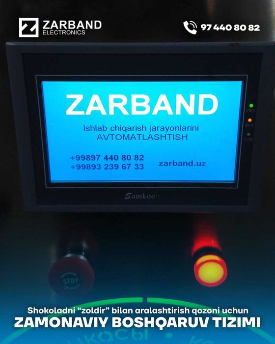 Shokoladni " zoldir " bilan aralashtirish qozon