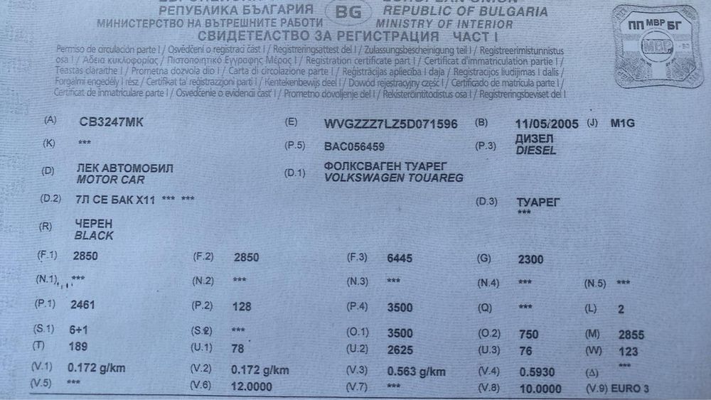 2бр Фолксваген Туарег 2.5/174 ТДИ На Части VW Touareg Na Chasti TDI