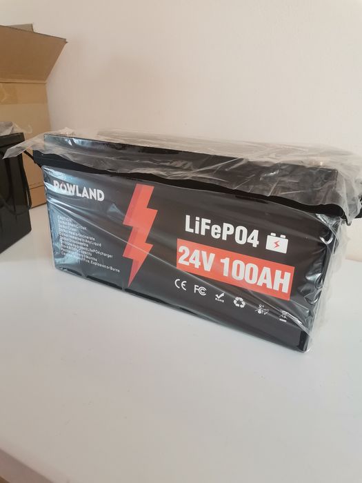 Baterie 24V 100Ah 2.5kw Litiu fier fosfat LifePo4 BMS sistem fotovolta