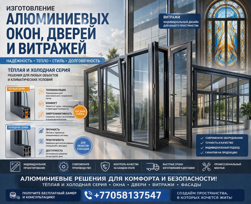 Окна двери витражи