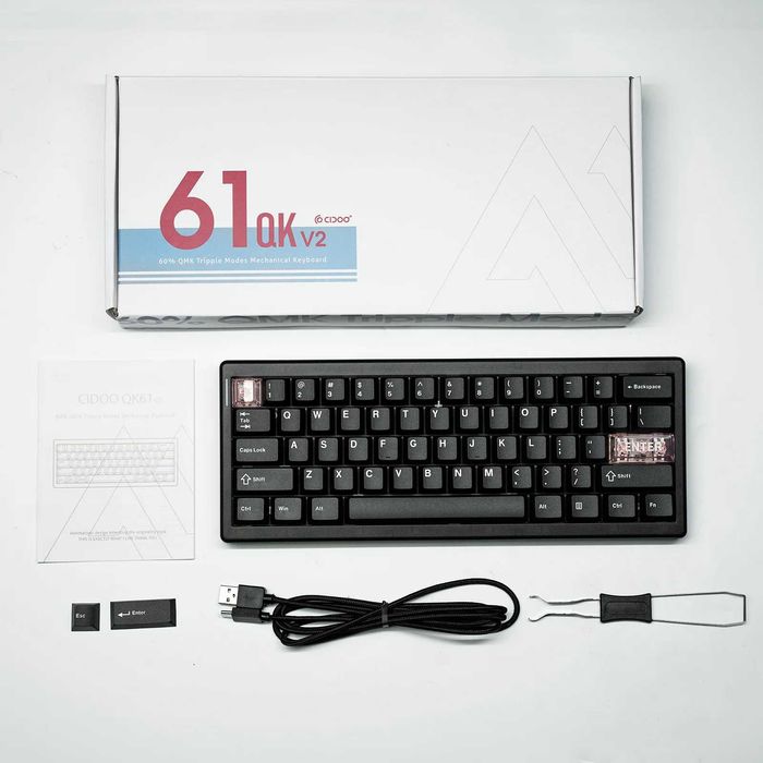 Cidoo QK61 Tastatura Mecanica Wireless Pearl White Switches