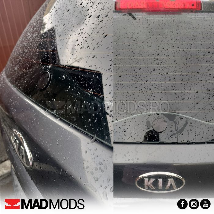 Set Dop anulare stergator luneta, Aluminiu, Negru, 4cm, Universal