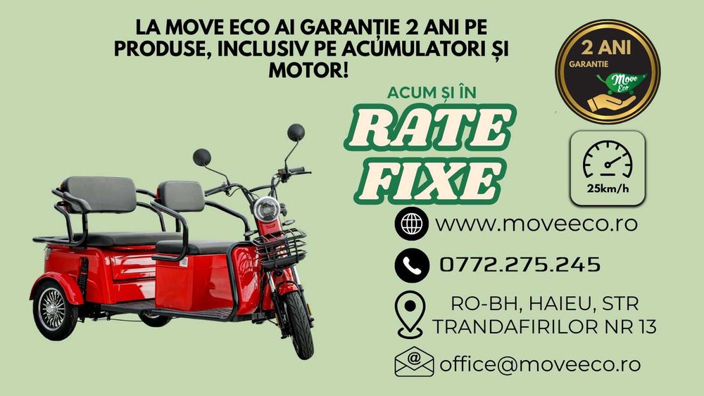 Triciclu electric persoane 2 locuri P1-00 EEC
