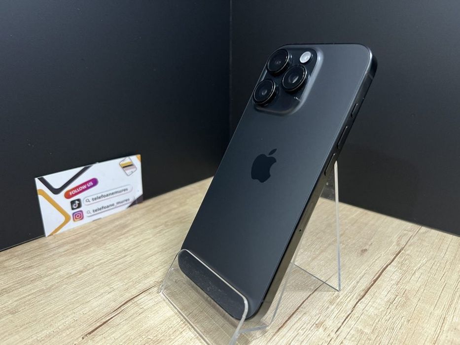 Iphone 16 Pro 128Gb Black Titanium Second-Hand 3 ani garanție, Telefoa