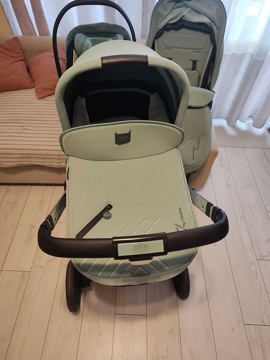 Бебешка количка 3 в 1 Chipolino - Елит, мента