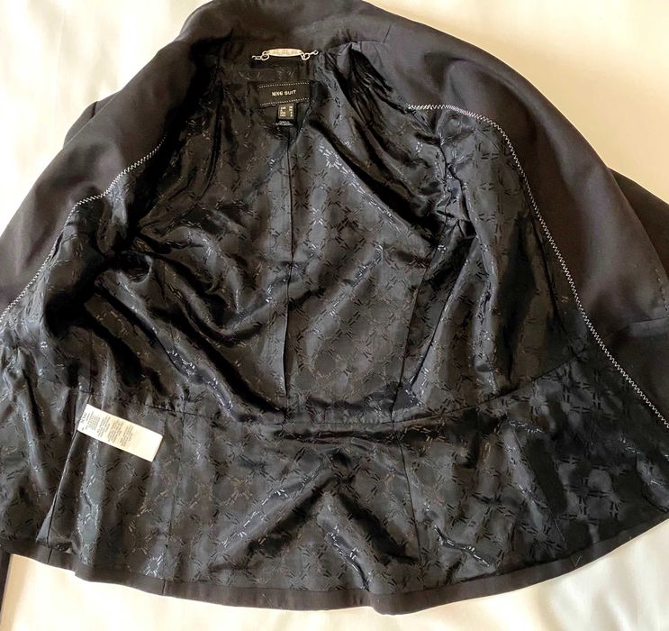 Costum dama, Mango, 36, negru, fusta/ sacou