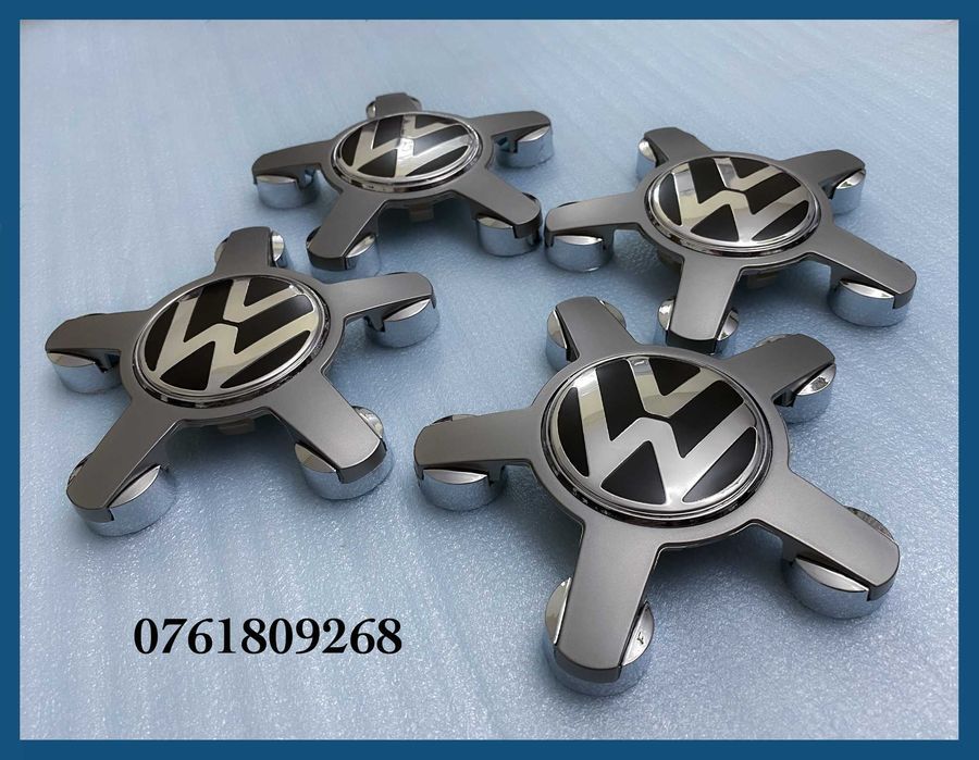 Set 4 capace gri VW 135mm tip gheara 4F0601165N jante aliaj Audi