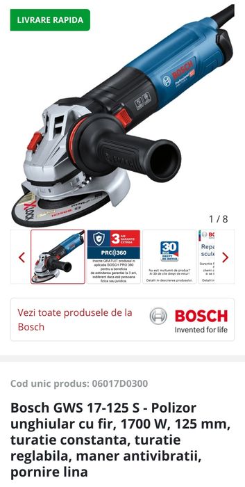 Bosch GWS 17-125 CIE  Polizor unghiular