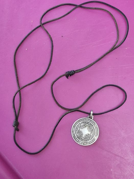 Sigiliul lui Solomon - pandantiv evreiesc, argint vechi