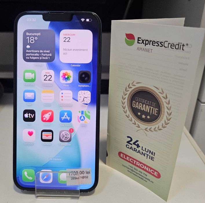 Telefon iPhone 14 Plus (AG32 B28944.1) 2 ANI GARANTIE!