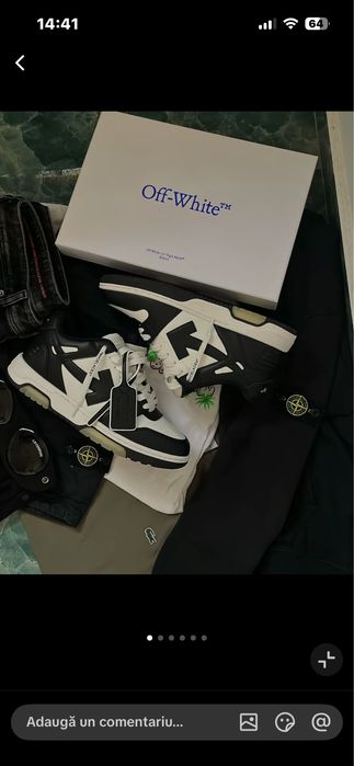 Off white ofice negru
