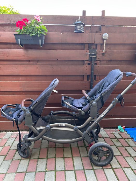 Carucior de gemeni Zoom, de la 6 luni pana la 44 kg, Ink, ABC Design