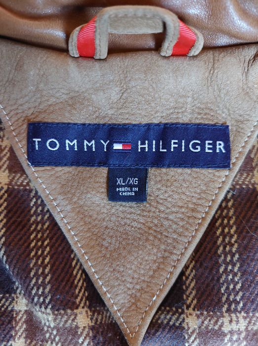 Автентично кожено яке Tommy Hilfiger
