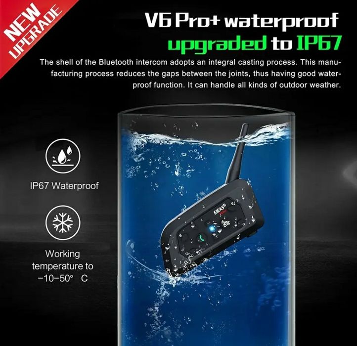 Intercom Ejeas V6 PRO+ moto ATV sistem comunicatie