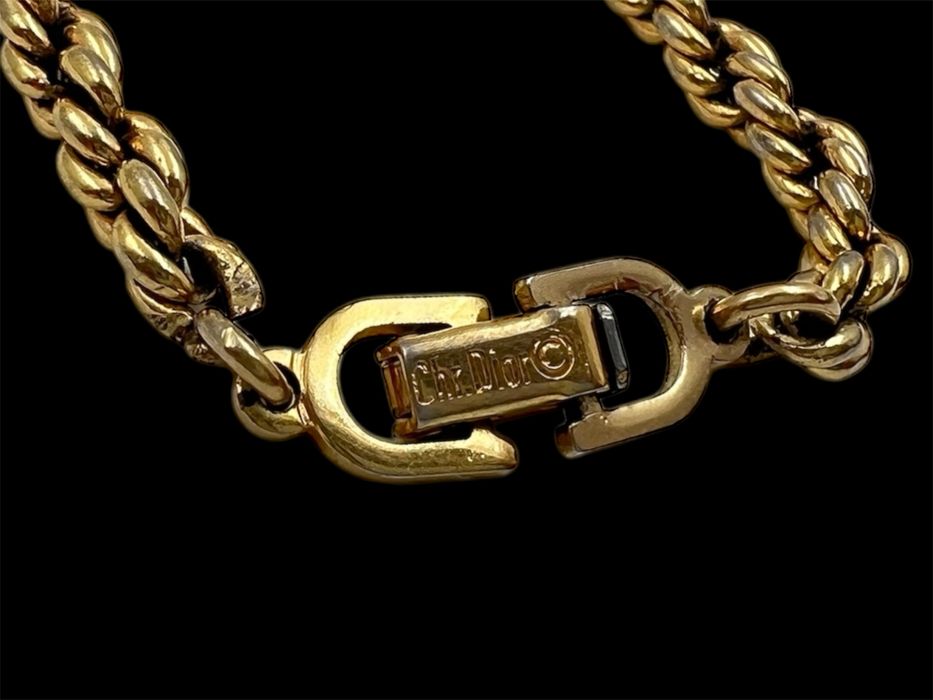 Christian Dior 80th винтидж колие с дебела позлата