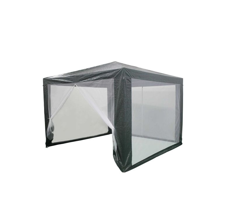 Pavilion Cort Foisor Patrat 3x3m Cadru Plasa Antitantari LivratGRATUIT