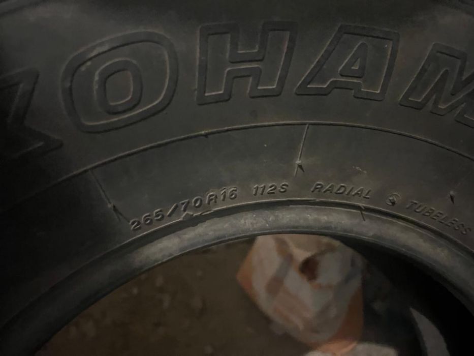 Покрышки Йокохама 265/70 R16