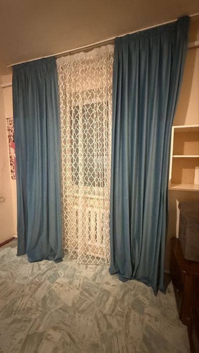 шторы тёмно-синего цвета