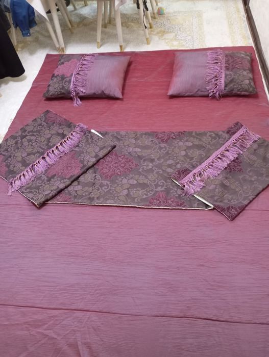 Комплект покрывало,подушки,шторы