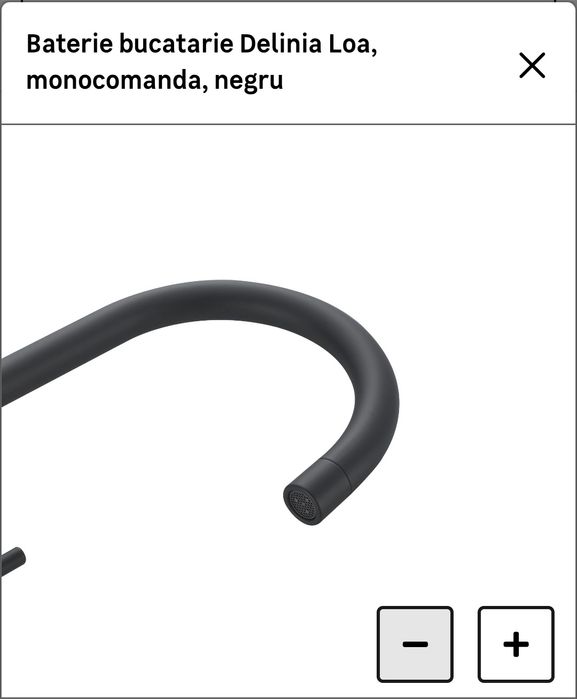 Baterie bucatarie Delinia Loa , negru